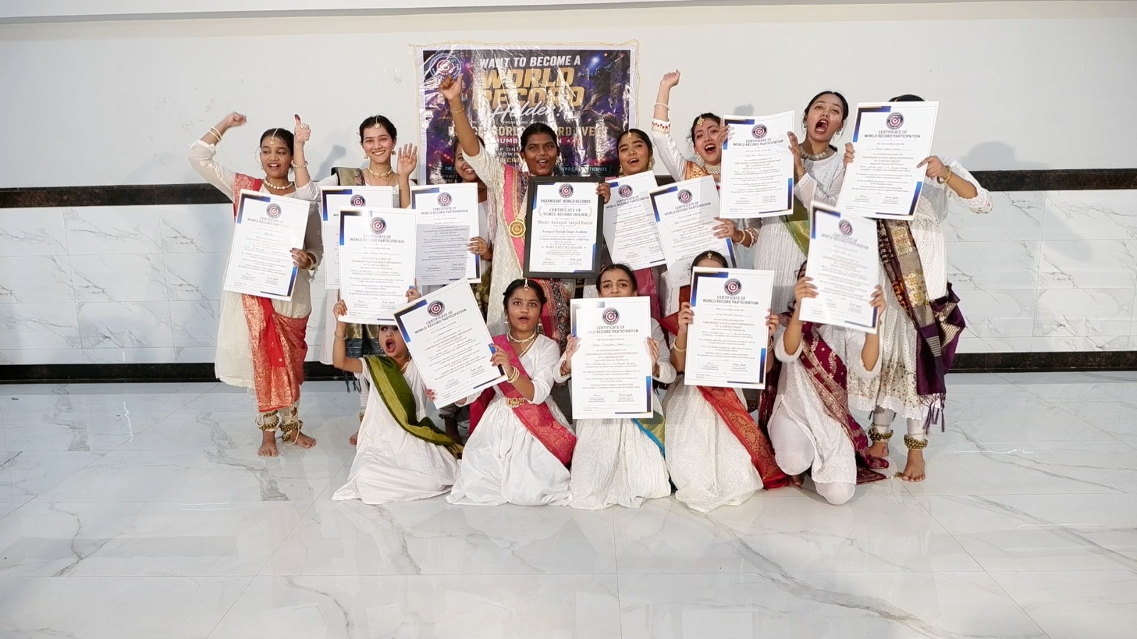 Amrapali Kathak Dance Academy — world record performance (2 of 16)